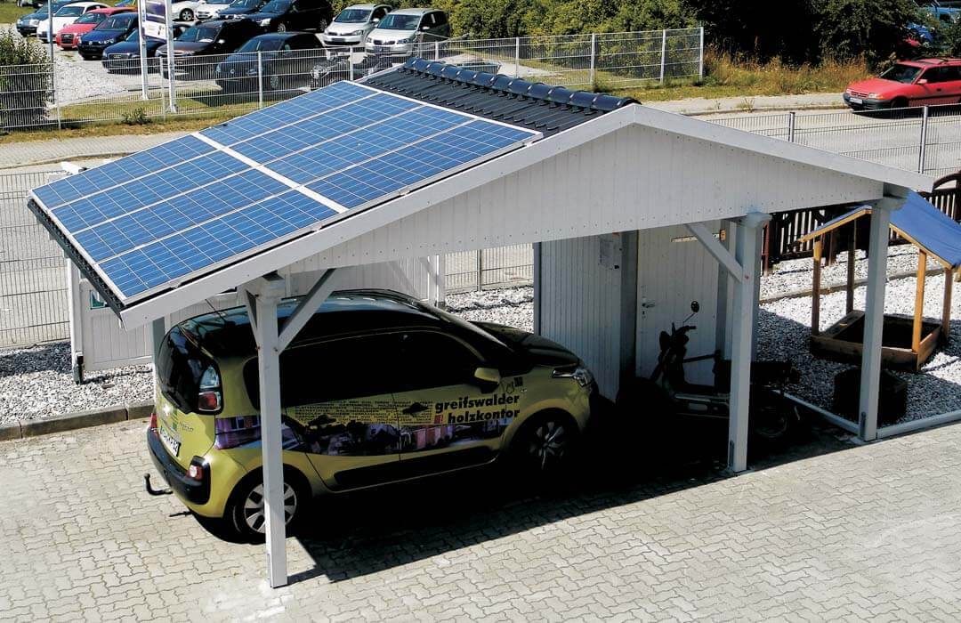 Carport nach Maß mit PV Anlage
